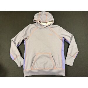Nike‎ Therma-Fit Women's Pullover Hoodie Sweatshirt Light Purple Orange Size L
